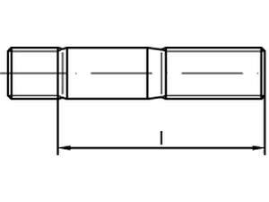 DIN 939 Stiftschrauben Stahl 8.8 galvanisch verzinkt