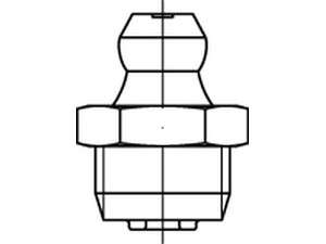 DIN 71412 Kegelschmiernippel Form A Stahl 5.8 galvanisch verzinkt