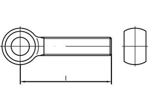 DIN 444 Augenschrauben LB Stahl 4.6 galvanisch verzinkt