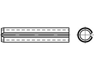 Spannstifte Spannhülsen geschlitzt schwere Ausf ISO 8752 Federst bl 25-40 mm