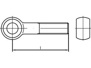 DIN 444 Augenschrauben B Stahl 4.6 galvanisch verzinkt