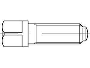DIN 480 Vierkantschrauben mit Bund und Ansatzkuppe Stahl 10.9